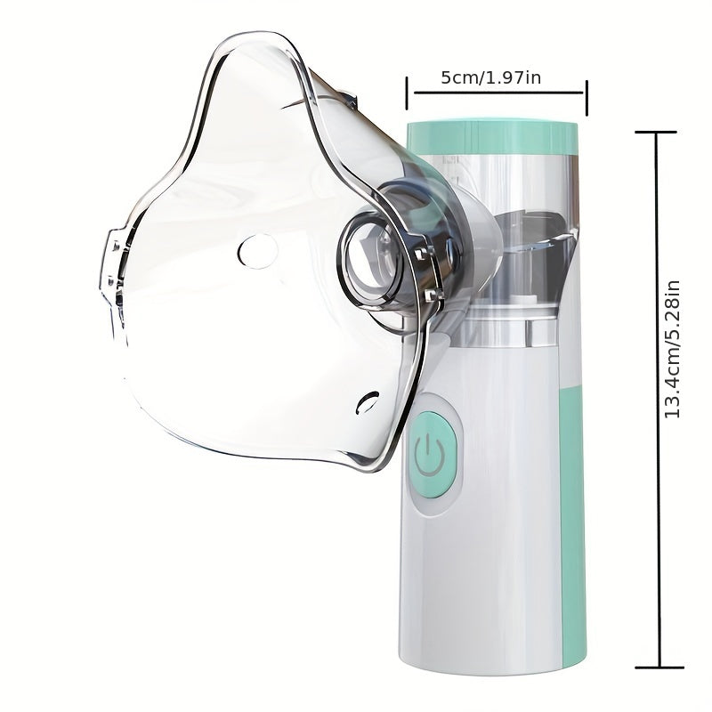 Portable Nebulizer Steam Inhaler, Handheld Mesh Nebulizers Cool Mist Steam Inhaler, Mini Nebulizer Machine For Home Office Travel Use Ultrasonic Portable Micro Mesh Handheld Nebulizer, For Household