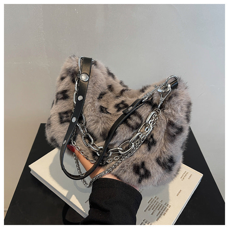 Women Winter Plush Handbags