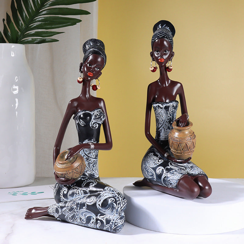 Home Fashion Exotic musician African woman Style Retro Decoration