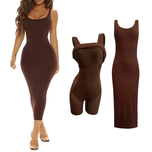 The Shapewear bodycon style with a built-in shapewear bra