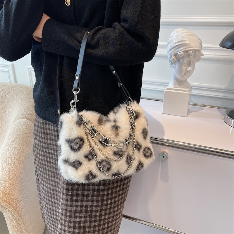 Women Winter Plush Handbags