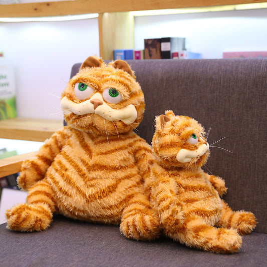 Plush Toy 11.8 Inches Ugly Cute Fat Cat Garfield Doll Cute Cat Orange Cat Doll Childrens