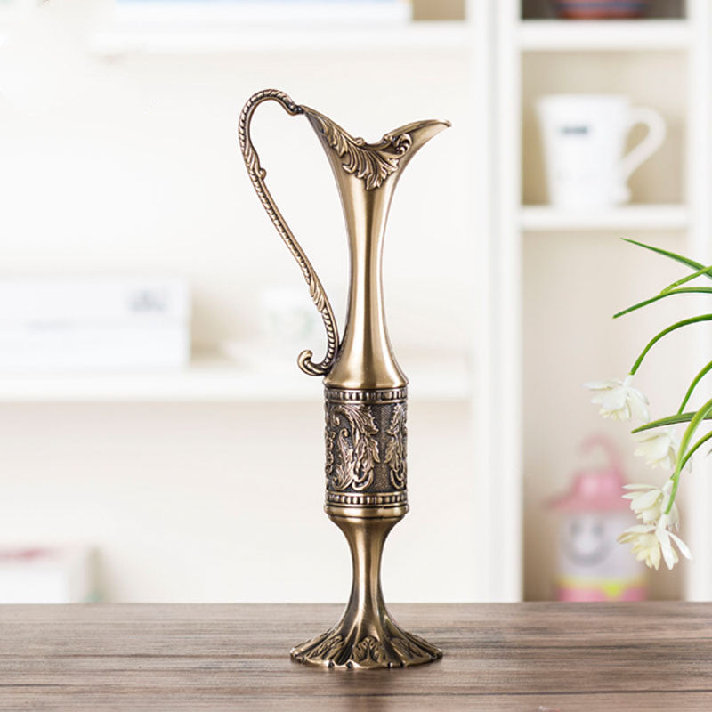 Zinc alloy small texture vase