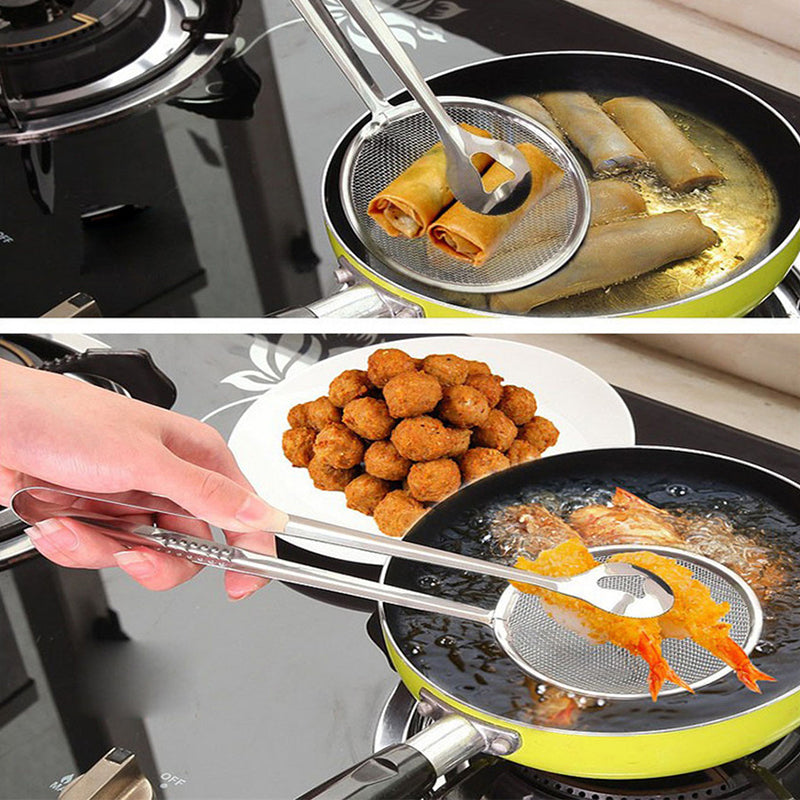 Fried food colander basket drainer