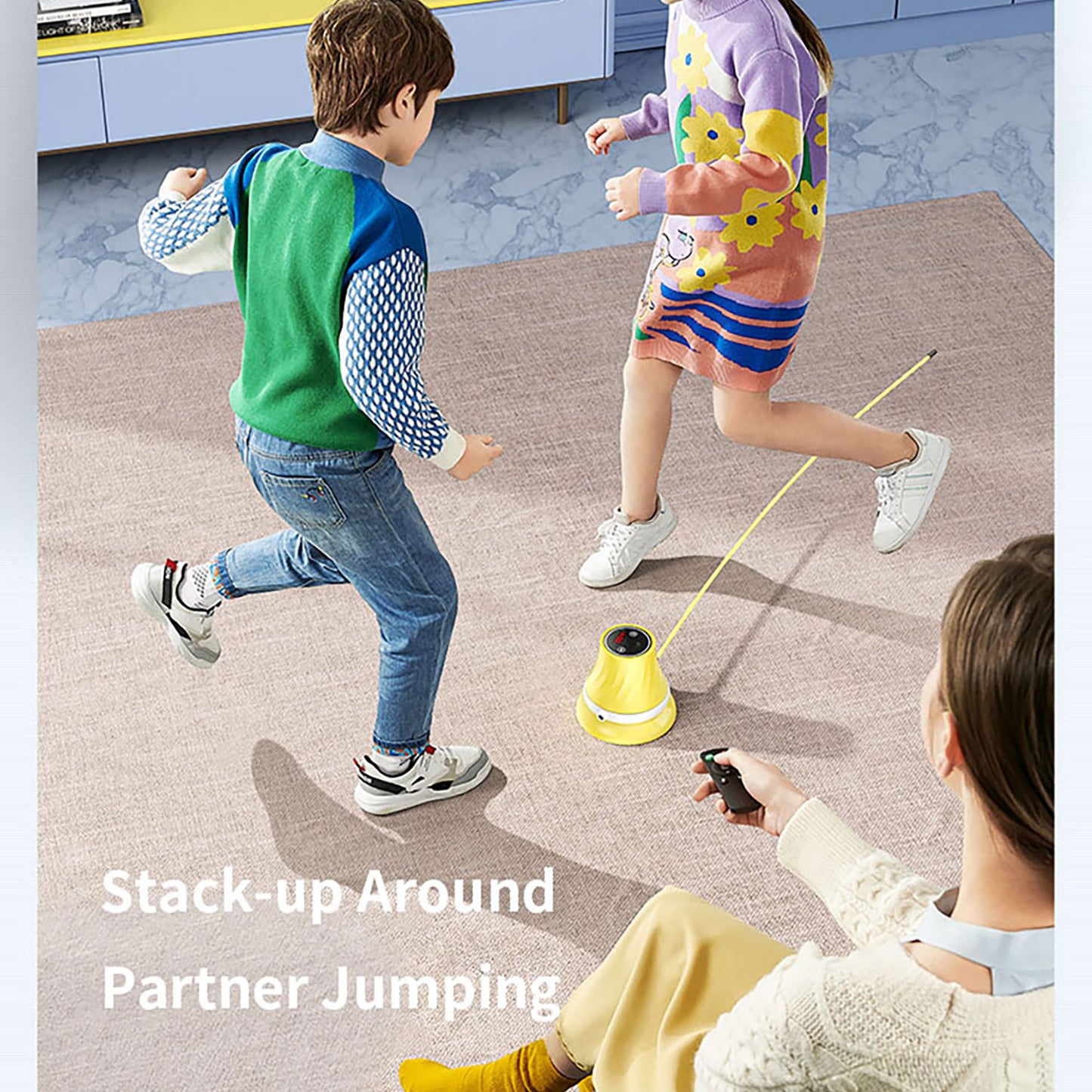 Intelligent rope skipping machine family game