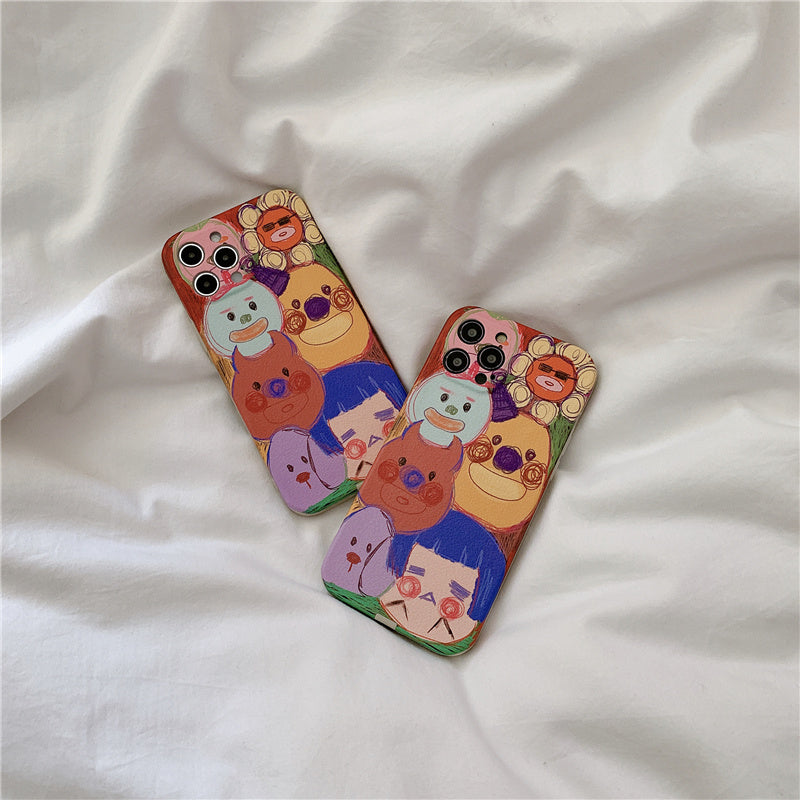 Cute Little Graffiti Silicone Protective Cover