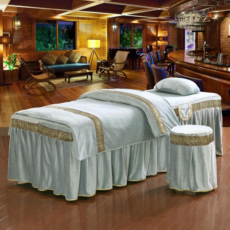 Four-piece beauty massage bed cover