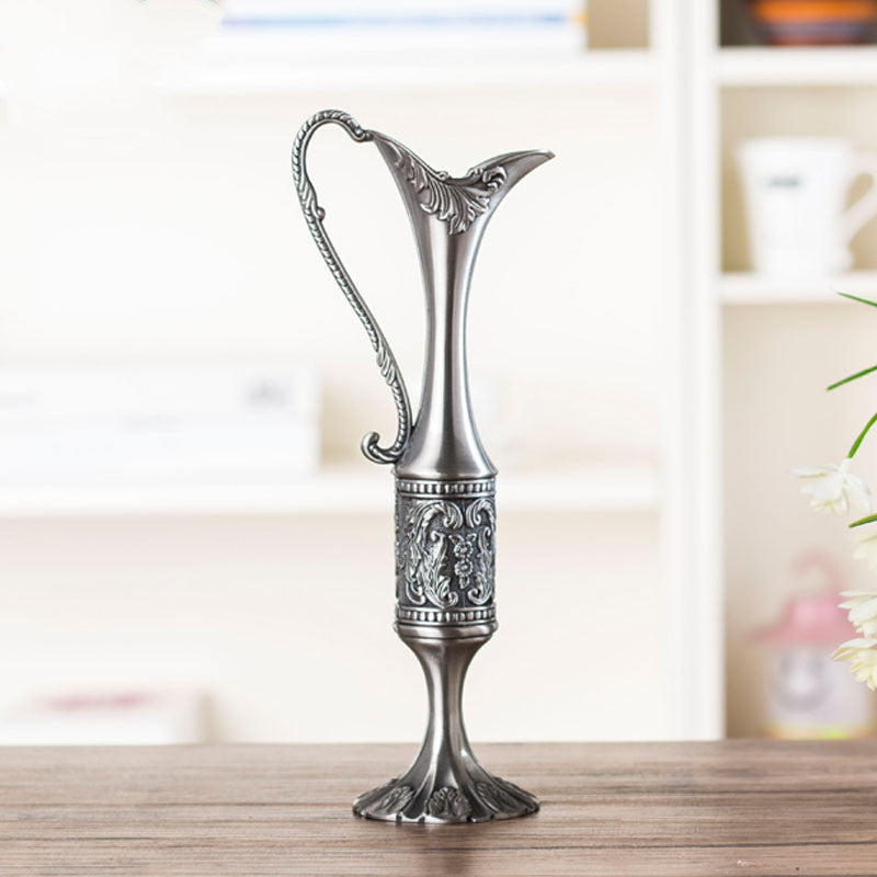 Zinc alloy small texture vase