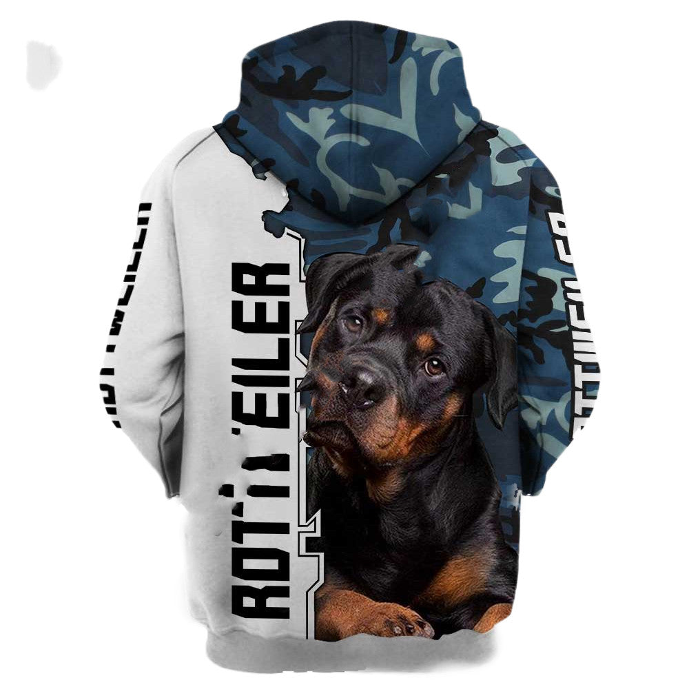 rottweiler
 dog hooded sweater unisex