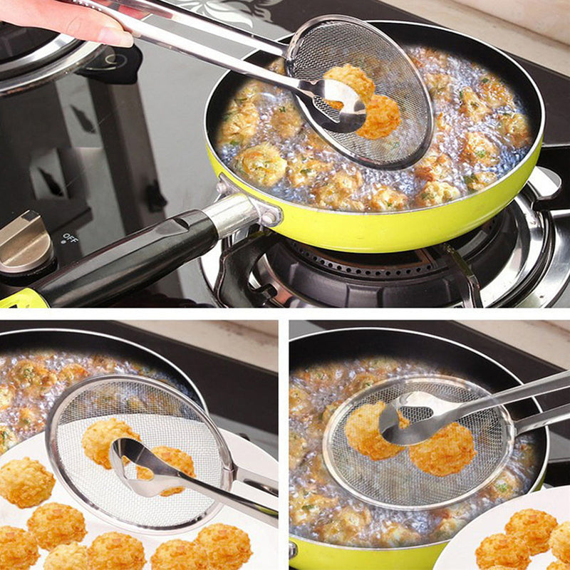 Fried food colander basket drainer