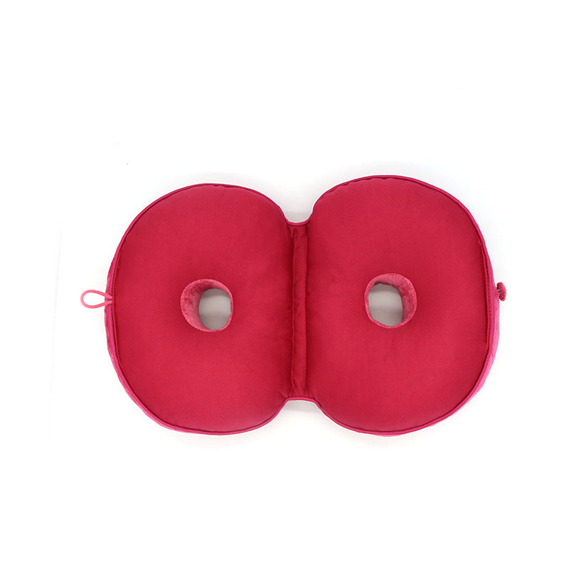 Dual Plush Comfort Cushion Lift Hips Up Seat Cushion Pillow Butt Mat Pain Relief