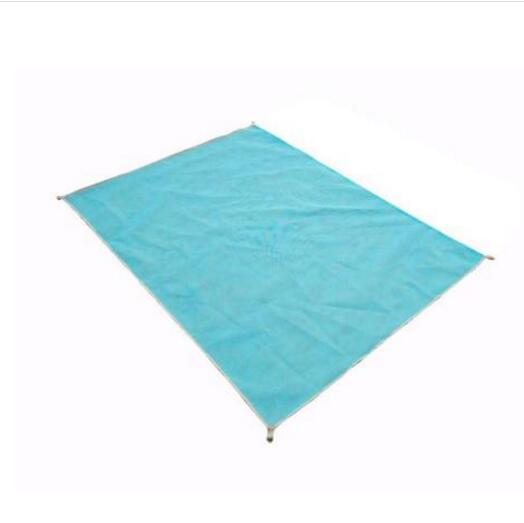 Sand-Free Beach campaign Blanket, Oversized Camping Mat with Stakes