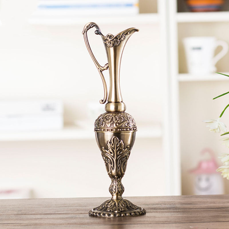 Zinc alloy small texture vase