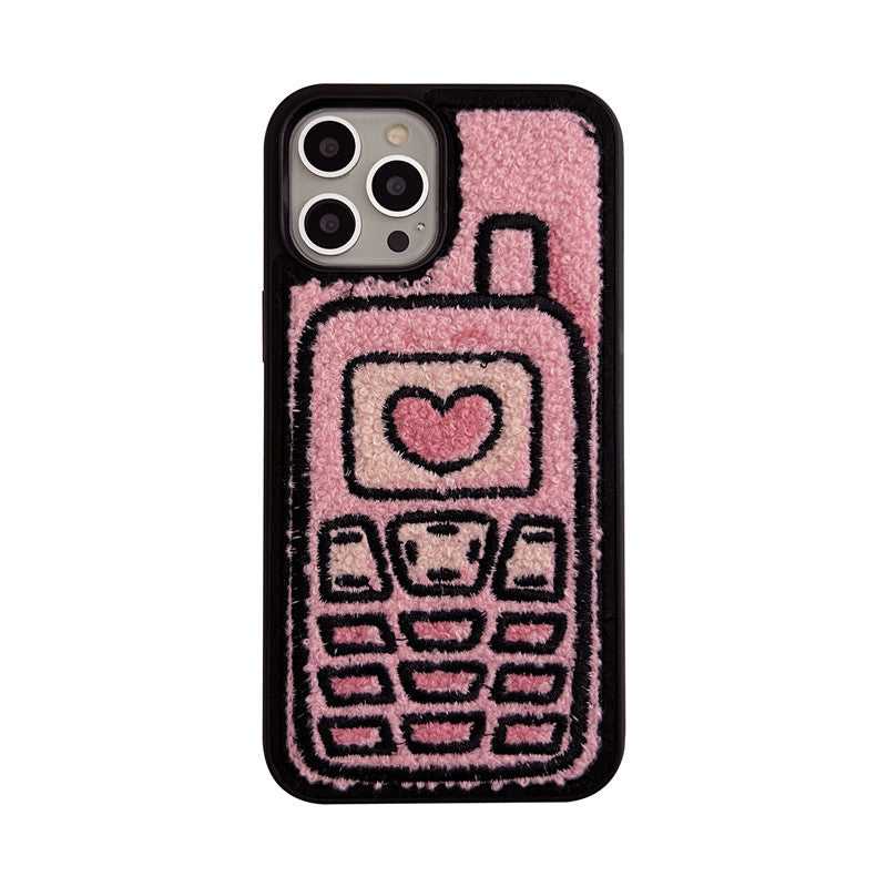 Towel Embroidered Cell Phone Shell