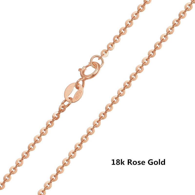 18k Gold Adjustable Chain Clavicle O-chain