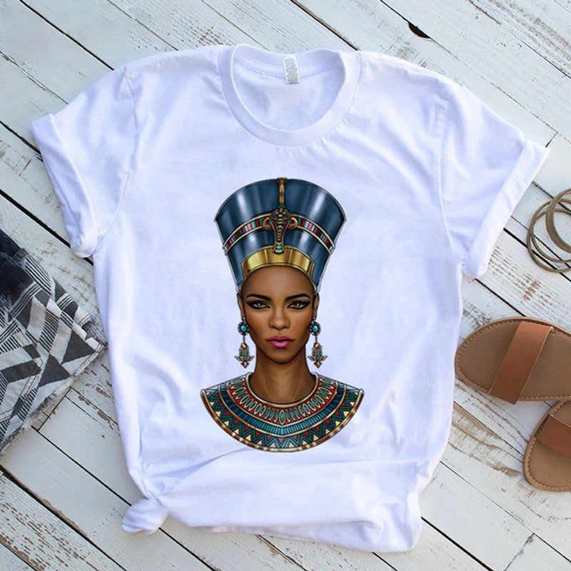 Cool Melanin Black Girl Print Female Shirt Black Girl Print Female Shirt