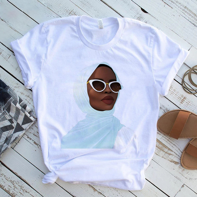 Cool Melanin Black Girl Print Female Shirt Black Girl Print Female Shirt