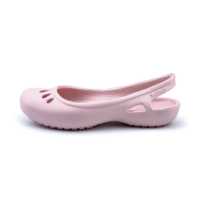 Satihu Flat  Shoes Hole Shoes Flat With Toe