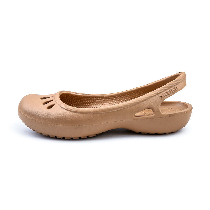 Satihu Flat  Shoes Hole Shoes Flat With Toe