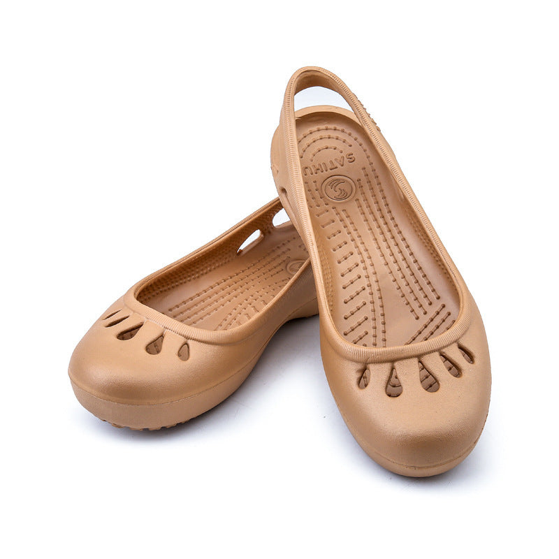 Satihu Flat  Shoes Hole Shoes Flat With Toe