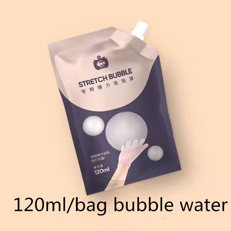 Elastic Smog Bubble Machine With Water Bubble Wand Hand Held Smoke Magic Bubble Machine