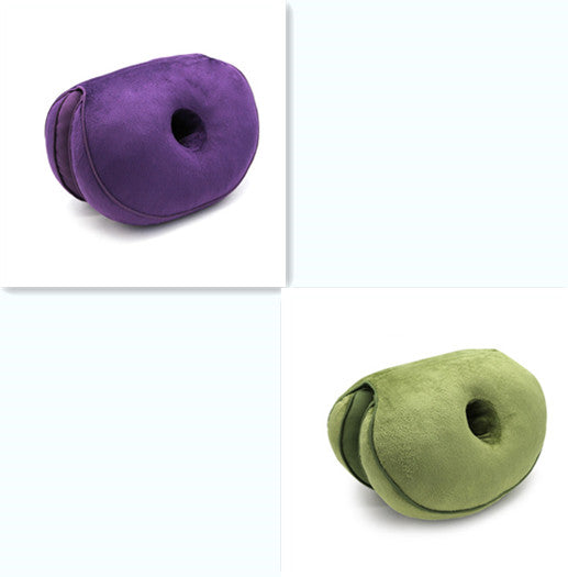 Dual Plush Comfort Cushion Lift Hips Up Seat Cushion Pillow Butt Mat Pain Relief