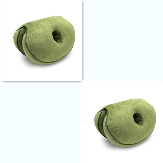 Dual Plush Comfort Cushion Lift Hips Up Seat Cushion Pillow Butt Mat Pain Relief