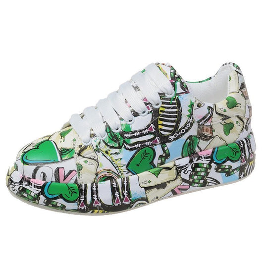 Fashion Graffiti Casual Sports Daddy Shoes