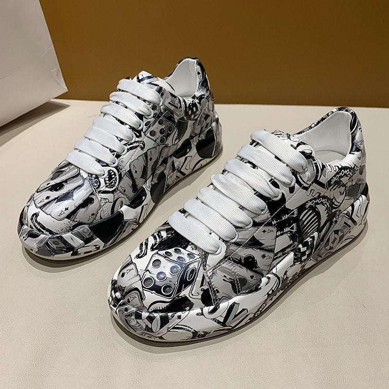 Fashion Graffiti Casual Sports Daddy Shoes