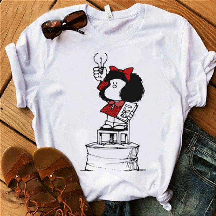 Mafald cartoon Short Sleeve Women