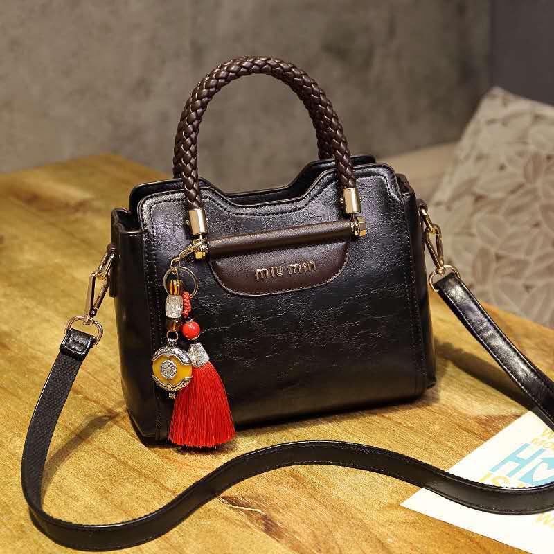 Pure Leather Bag Women'S New Fashion Versatile Kelly Bag Soft Leather One Shoulder Straddle Portable Bag