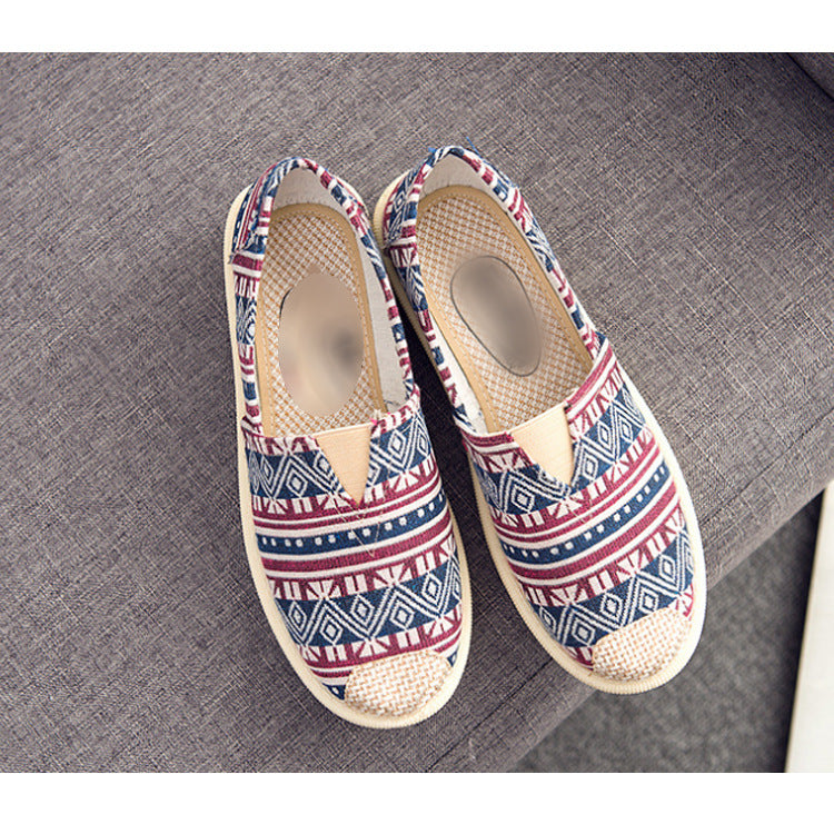 Lazy Flat Shoe breathable printed