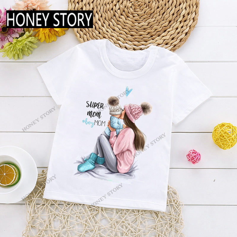 Casual Loose Fashion Children's Clothing With Short Sleeves