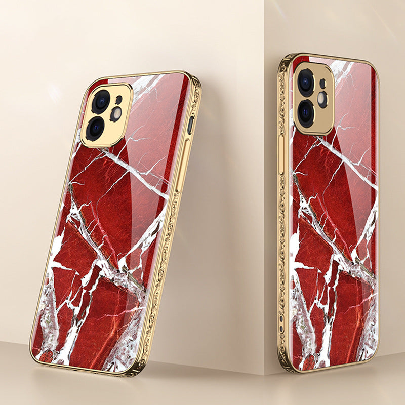 Mobile Phone Shell Embossed Electroplating Phone Case