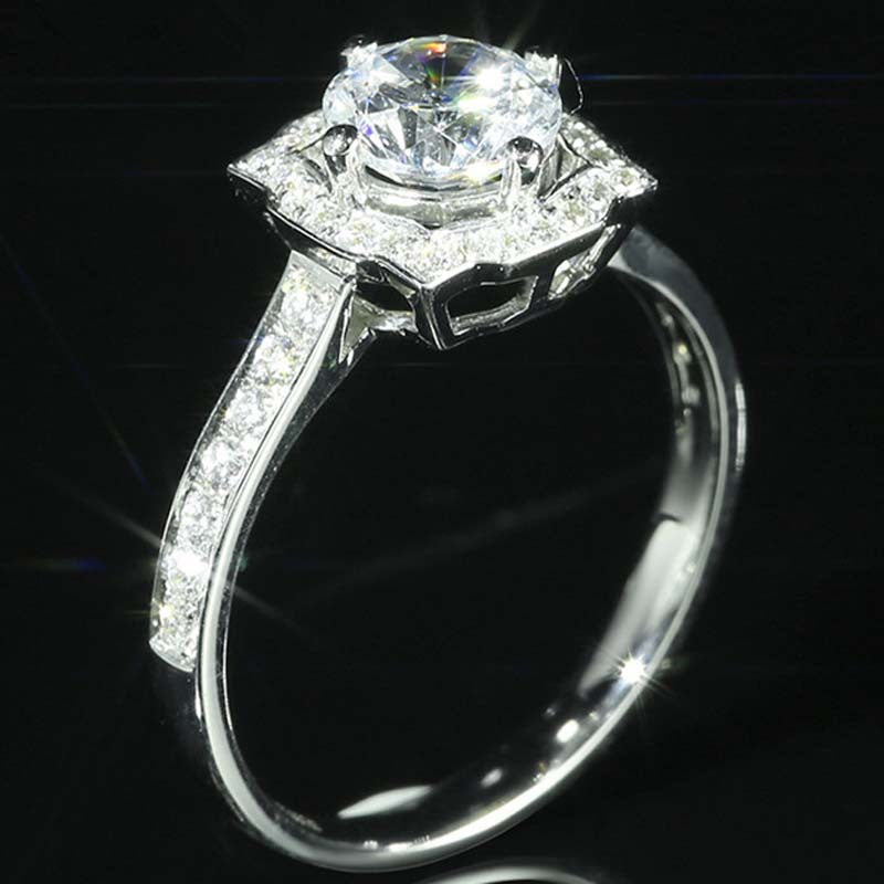 1.25 carat diamond ring in platinum