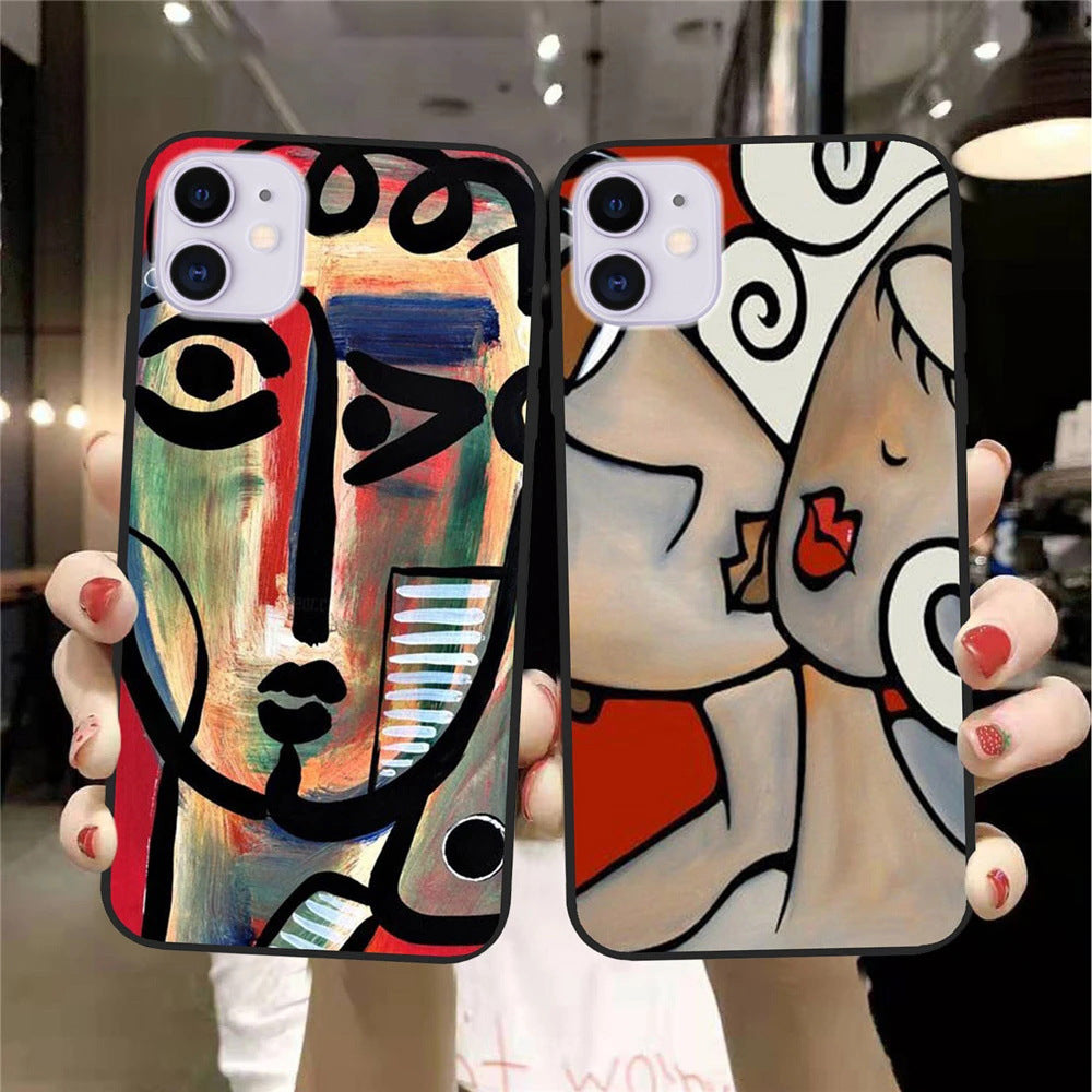 Face Mask Art Abstract Painting Phone Case