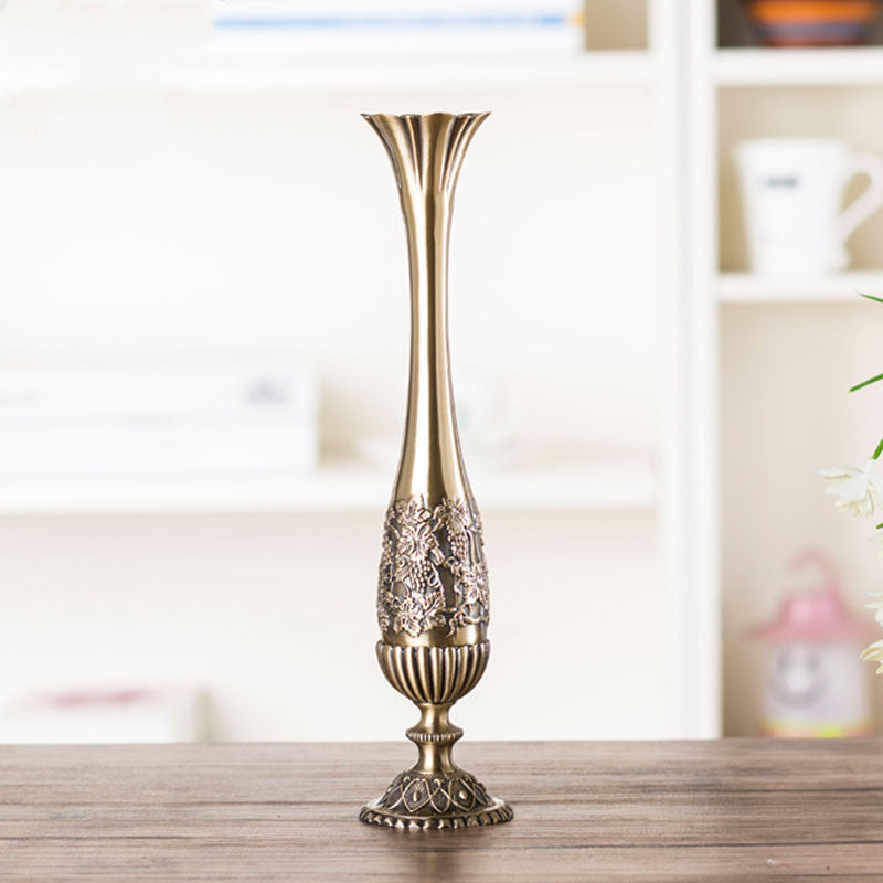 Zinc alloy small texture vase