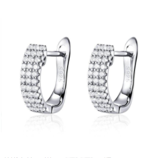 925 silver zircon earrings