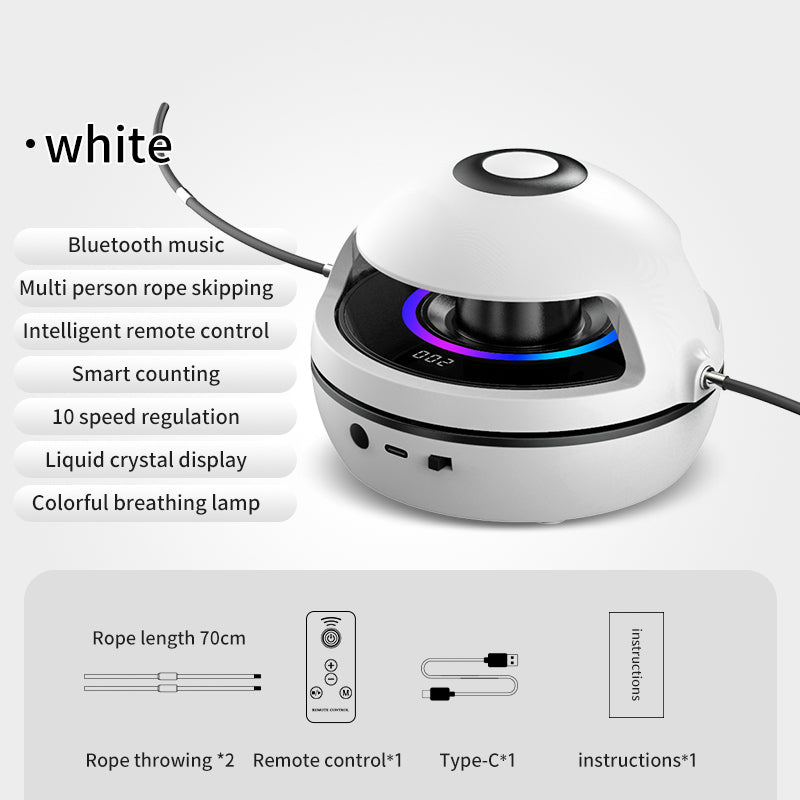 Smart Rope Skipping Machine Smart Jump Rope Machine 10-level Speed Adjustment Led Seven-color Light Wireless Music Function