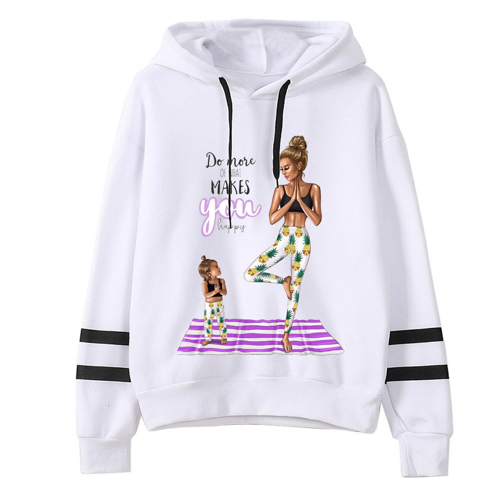 Women's Fashion Casual Long Sleeve Printed Sweatshirt