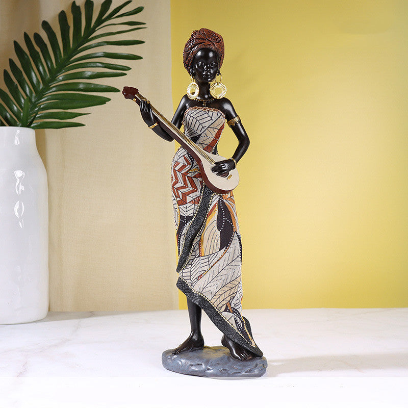 Home Fashion Exotic musician African woman Style Retro Decoration