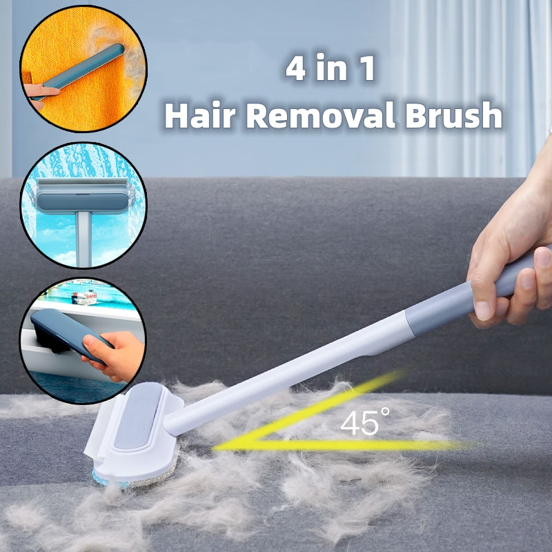 4 In 1 Multifunctional Hair Removal Brush Pet Dog Cat Hair Cleaner Brush Cat Hair Remover Window Screen Cleaning Tool Gadgets fur removal