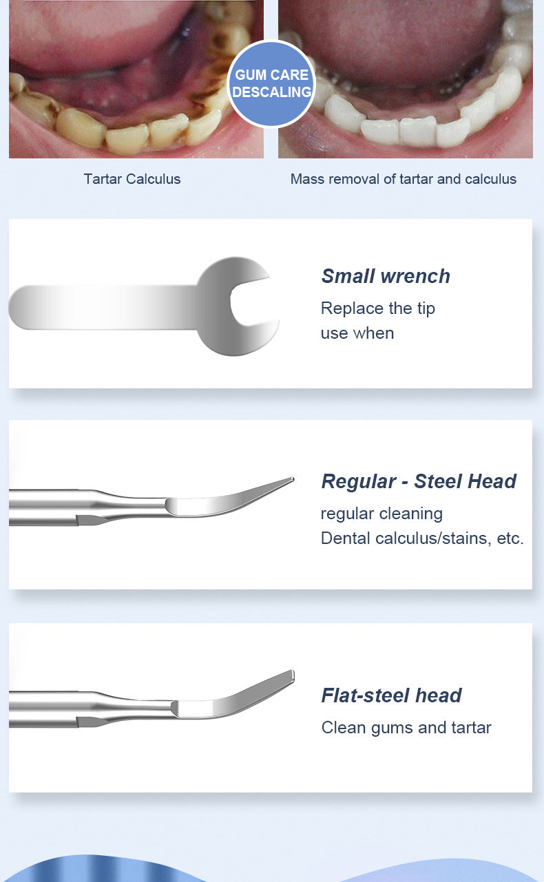 Visual Ultrasonic Tooth Cleaning Device Convenient Household Tooth Flushing Device To Remove Calculus And Beauty Tooth Cleaning Device