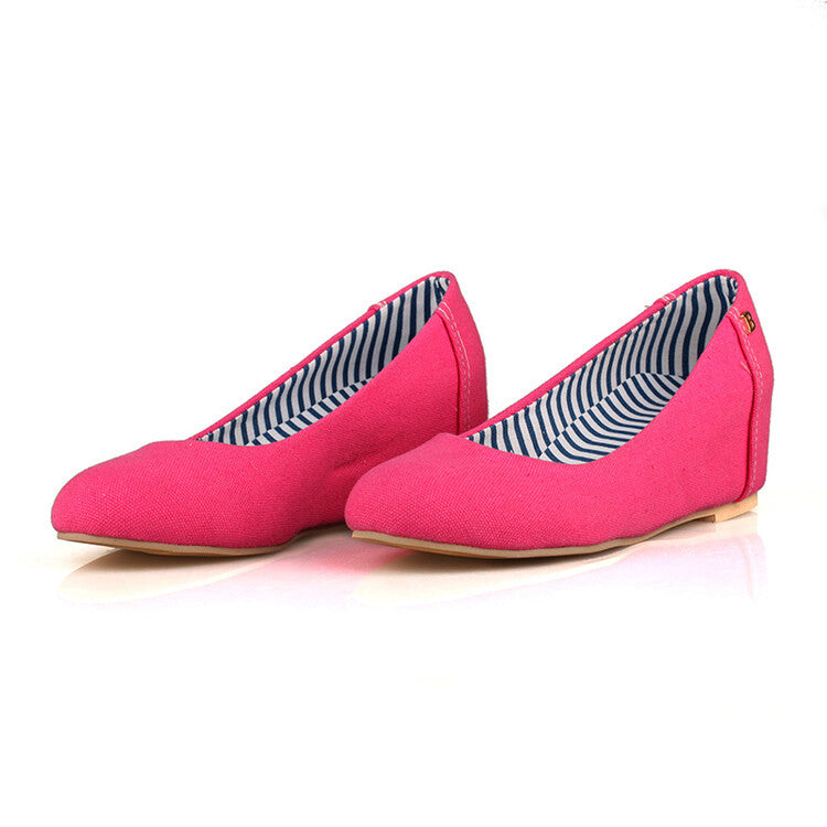 Fashion Ladies Round Toe Low Top Fashion Shoes