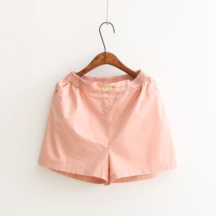 Candy color casual shorts