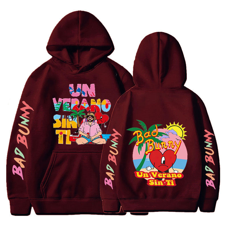 New Un Verano Sin Ti Bad Bunny New Album Hoodie Hooded Men's Women's Pullover