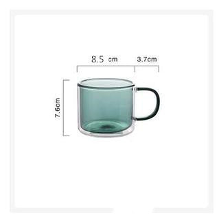 Stained Glass Double Cup Household Glass Colored Mug