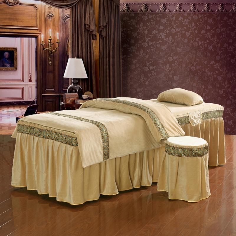 Four-piece beauty massage bed cover