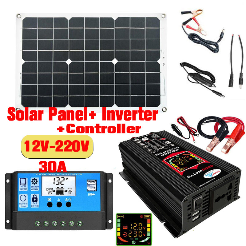 Solar Power System Portable Solar Intelligent Inverter  Of Solar Power Generation System rv camping car