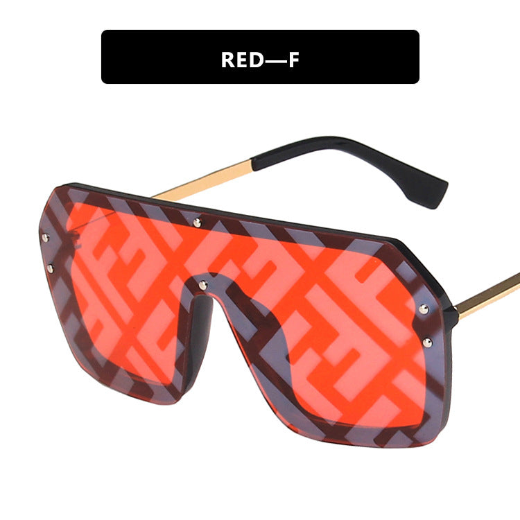 Oversized One-Piece Sunglasses Trendy Sunglasses